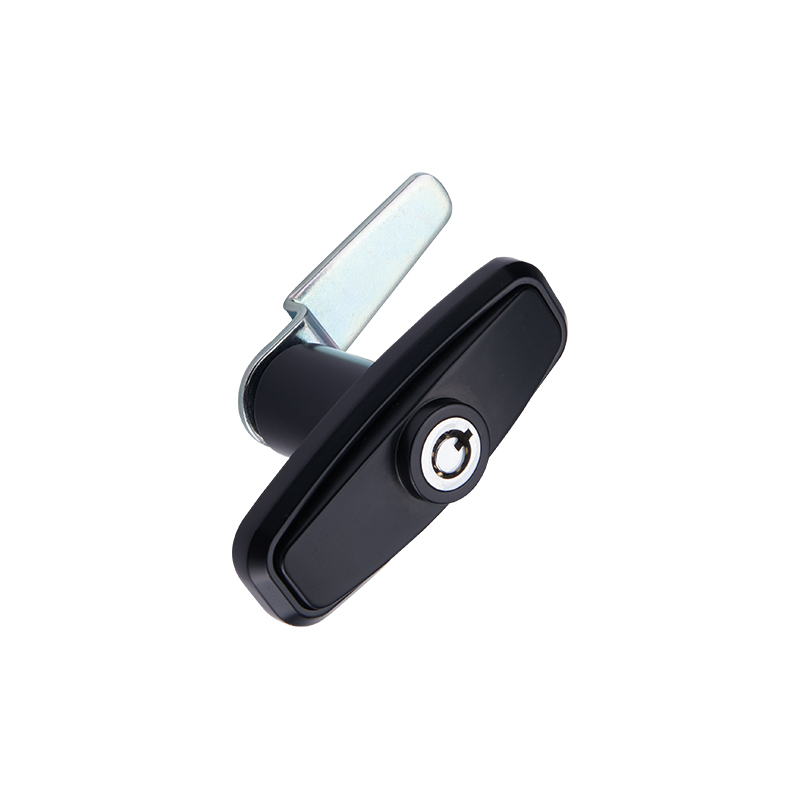 MS324-3 Cilindro de fechadura anti-roubo com base pintada de preto com alça industrial