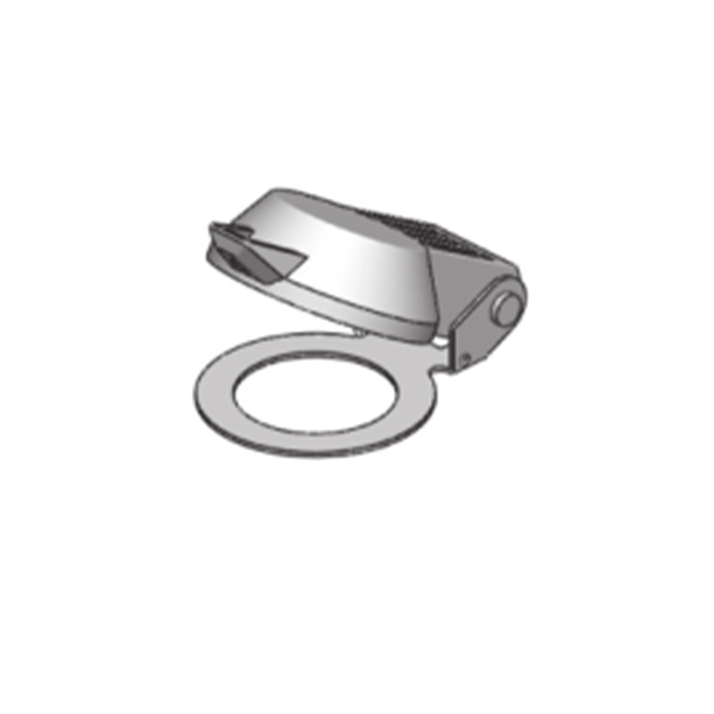 DP001 Chrome ZDC tampa protetora contra poeira acessórios de bloqueio de tampa à prova d'água